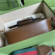 Gucci Horsebit 1955 Mini Bag Full Leather (Brown) 658574  - 3