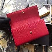 Gucci Card Holder Leather (Red) 456116  - 3