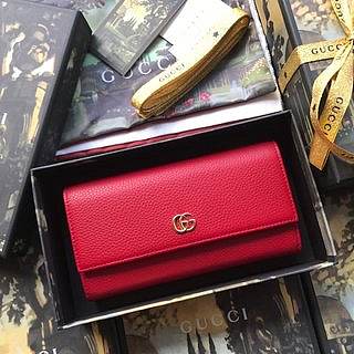 Gucci Card Holder Leather (Red) 456116 