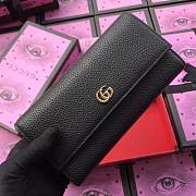 Gucci Card Holder Leather (Black) 456116  - 4