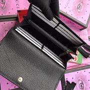 Gucci Card Holder Leather (Black) 456116  - 5