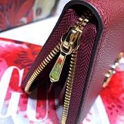 Gucci Long Wallet Leather (Wine Red) 570661 - 4