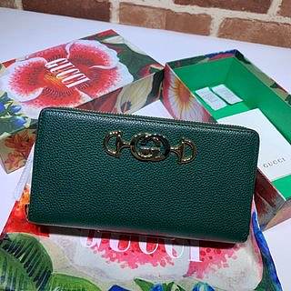 Gucci Long Wallet Leather (Dark Green) 570661