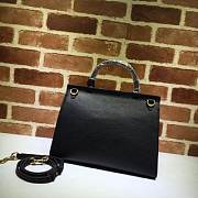 GUCCI Small Messenger Bag With Double G (Black) 421890  - 3