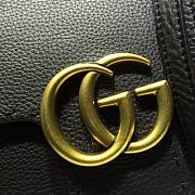 GUCCI Small Messenger Bag With Double G (Black) 421890  - 2