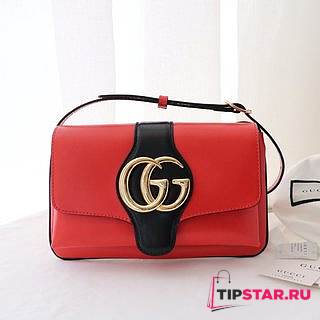 GUCCI Arli Small Shoulder Bag Red Medium 550129  - 1