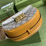 Padlock Small Shoulder Bag (Yellow_White) 644524  - 5