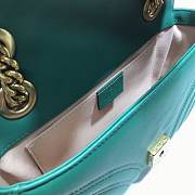 GUCCI GG Marmont Matelassé Mini Bag (Dark Green) 446744 - 4