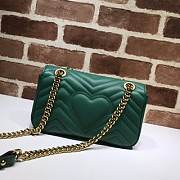 GUCCI GG Marmont Matelassé Mini Bag (Dark Green) 446744 - 3