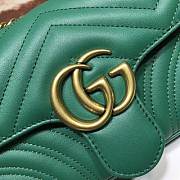 GUCCI GG Marmont Matelassé Mini Bag (Dark Green) 446744 - 2