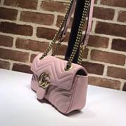 GUCCI GG Marmont Matelassé Mini Bag (Pink) 446744 - 4