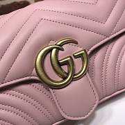 GUCCI GG Marmont Matelassé Mini Bag (Pink) 446744 - 3