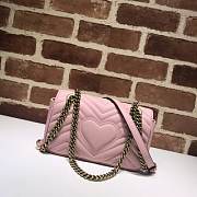 GUCCI GG Marmont Matelassé Mini Bag (Pink) 446744 - 2