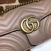 GUCCI GG Marmont Matelassé Mini Bag (Dusty Pink) 446744  - 6