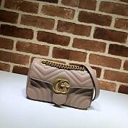 GUCCI GG Marmont Matelassé Mini Bag (Dusty Pink) 446744  - 1