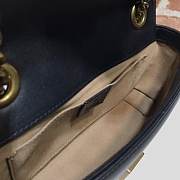 GUCCI GG Marmont Matelassé Mini Bag (Black) 446744  - 3