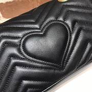 GUCCI GG Marmont Matelassé Mini Bag (Black) 446744  - 2