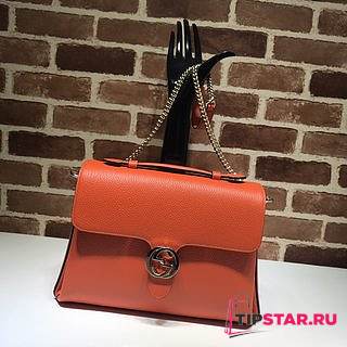 GUCCI GG Interlocking Chain Shoulder Bag (Orange) 510306  - 1