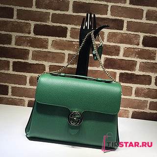 GUCCI GG Interlocking Chain Shoulder Bag (Green) 510306  - 1