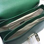 GUCCI GG Interlocking Chain Shoulder Bag (Green) 510306  - 3