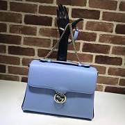 GUCCI GG Interlocking Chain Shoulder Bag (Sky Blue) 510306  - 1