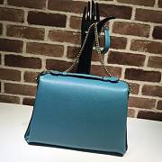 GUCCI GG Interlocking Chain Shoulder Bag (Tibetan Blue) 510306  - 6