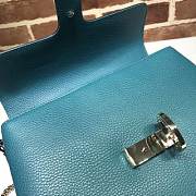 GUCCI GG Interlocking Chain Shoulder Bag (Tibetan Blue) 510306  - 3