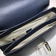GUCCI GG Interlocking Chain Shoulder Bag (Dark Blue) 510306  - 3