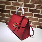 GUCCI Small Messenger Bag With Double G (Red) 421890  - 5