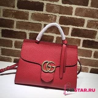 GUCCI Small Messenger Bag With Double G (Red) 421890  - 1
