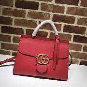 GUCCI Small Messenger Bag With Double G (Red) 421890  - 1