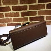 GUCCI Small Messenger Bag With Double G (Brown) 421890  - 6