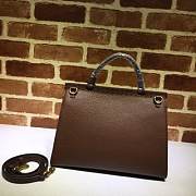GUCCI Small Messenger Bag With Double G (Brown) 421890  - 3
