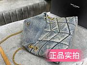 YSL Puffer Medium Bag In Quilted Vintage Denim And Suede 5774752PT674575  - 2