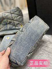 YSL Puffer Medium Bag In Quilted Vintage Denim And Suede 5774752PT674575  - 4