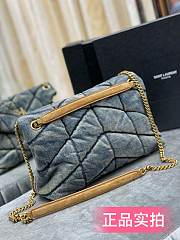 YSL Puffer Medium Bag In Quilted Vintage Denim And Suede 5774752PT674575  - 5