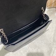 YSL Book Bag Smooth Leather Suede Crossbody Bag (Black_Black) 532756  - 5