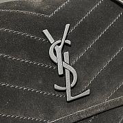 YSL Frosted Suede NIKI Flap Shoulder Bag (Black) 498894  - 6