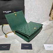 YSL Becky Diamond-Quilted Lambskin Chain Bag (Green) 629246 - 6