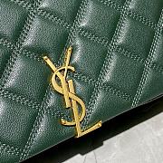 YSL Becky Diamond-Quilted Lambskin Chain Bag (Green) 629246 - 2