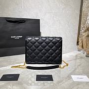 YSL Becky Diamond-Quilted Lambskin Chain Bag (Black) 629246 - 6