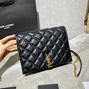 YSL Becky Diamond-Quilted Lambskin Chain Bag (Black) 629246 - 4