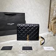 YSL Becky Diamond-Quilted Lambskin Chain Bag (Black) 629246 - 1