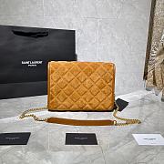 YSL Becky Diamond-Quilted Lambskin Chain Bag (Yellow) 629246  - 3