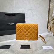 YSL Becky Diamond-Quilted Lambskin Chain Bag (Yellow) 629246  - 1
