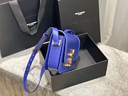 YSL Solferino Medium Satchel In Box Saint Laurent Leather (Electric Blue)23cm 634305 - 6