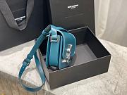 YSL Solferino Small Satchel In Box Saint Laurent Leather (Turquoise Green)19cm 634306  - 6