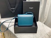 YSL Solferino Small Satchel In Box Saint Laurent Leather (Turquoise Green)19cm 634306  - 4