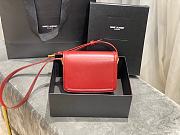 YSL Solferino Small Satchel In Box Saint Laurent Leather (Red)19cm 634306  - 5