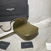 YSL Kaia Small Satchel In Smooth Vintage Leather (Olive Green) 619740  - 6